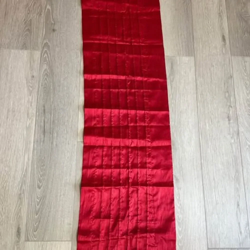 Threshold Red Pleated Curtain Valance Panel